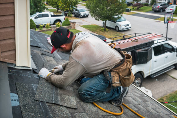 Professional Roofing technician working in Corunna, IN